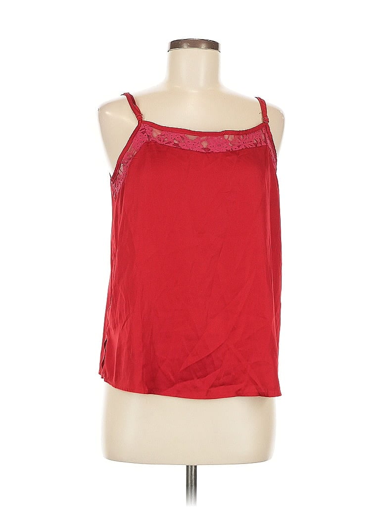 Pre-owned Unbranded Tank Top Red Halter Neckline Tops