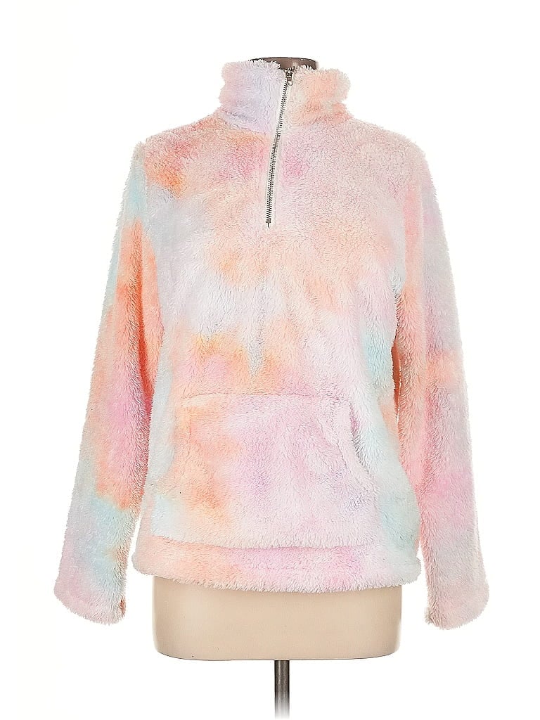 Pre-owned Assorted Brands Fleece Jacket In Pink
