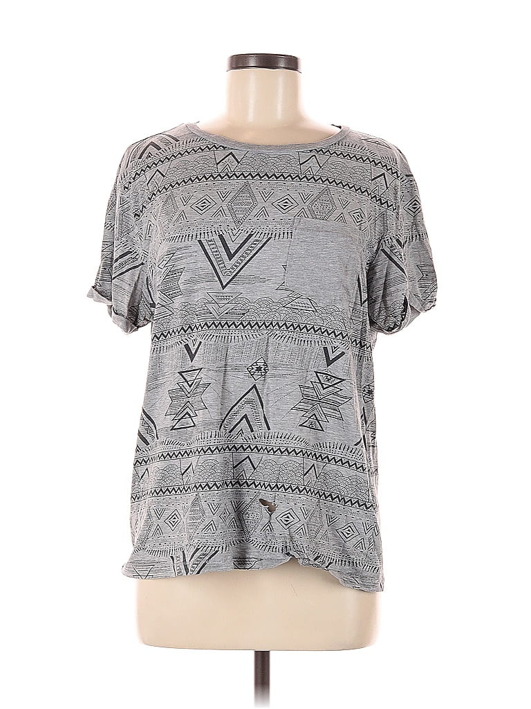 DIVIDED BY H&M Pre-owned Short Sleeve T-shirt In Gray