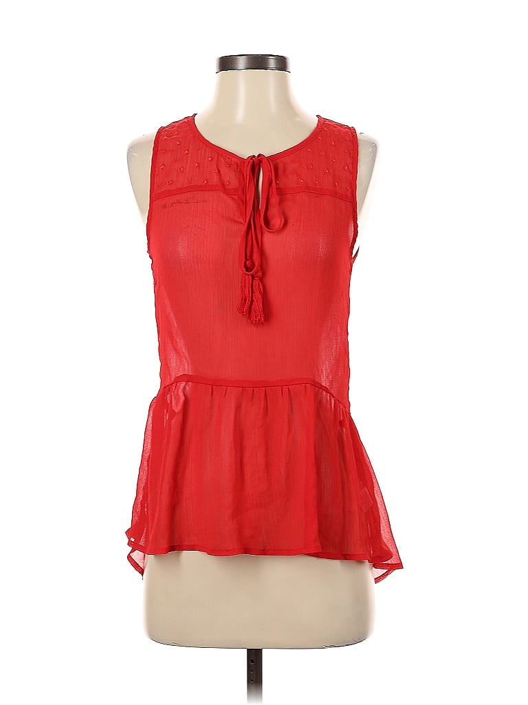 Click to view more detailed imagery on our partner's website Pre-owned Unbranded Sleeveless Blouse In Red