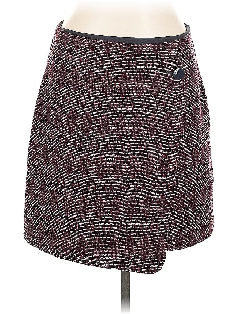 Pre-owned Ann Taylor Loft Casual Skirt In Burgundy
