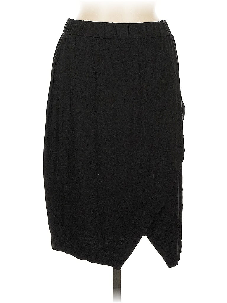 Pre-owned Three Dots Casual Skirt In Black