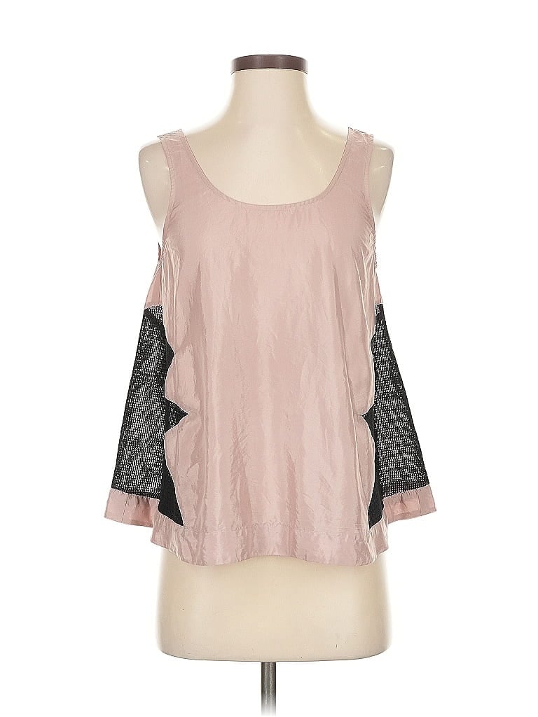 Pre-owned Bcbgeneration Tank Top Pink Cold Shoulder Neckline Tops
