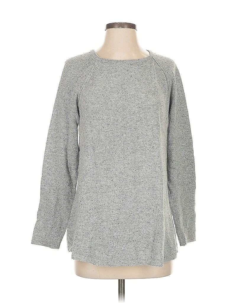 Pre-owned Karen Scott Pullover Sweater In Gray