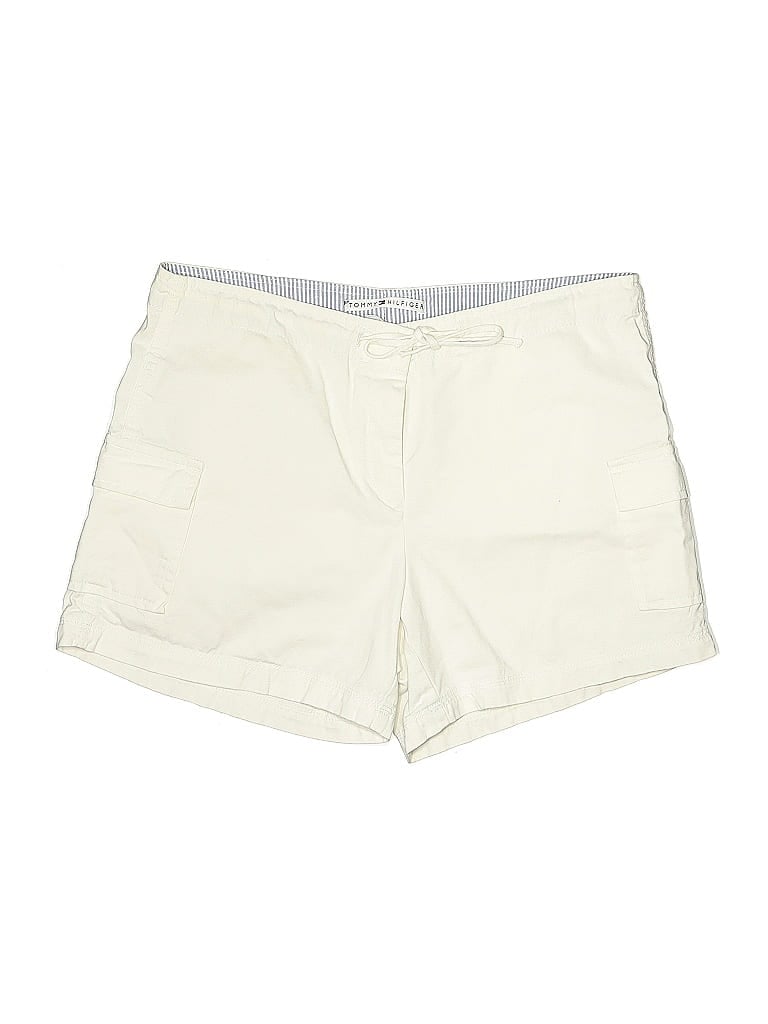 Pre-owned Tommy Hilfiger Khaki Shorts In White