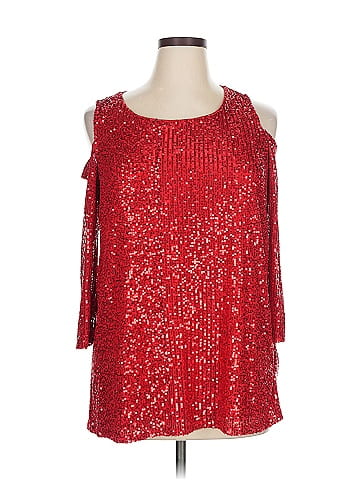 JM Collection 3/4 Sleeve Top (view 1)