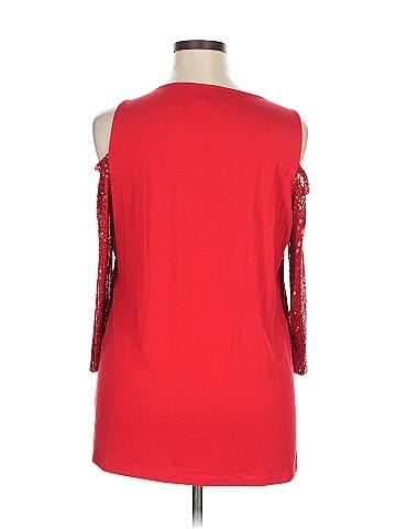 JM Collection 3/4 Sleeve Top (view 2)