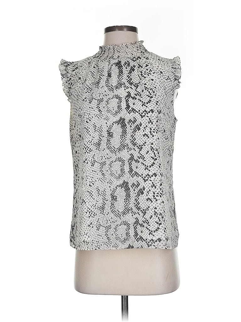 Pre-owned J.crew Factory Store Sleeveless Blouse In Silver