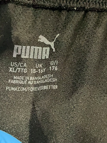 Puma 100% Polyester Black Athletic Shorts Size XL (youth)