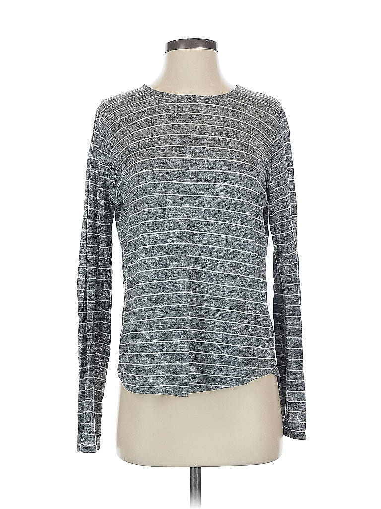 Pre-owned Vince Long Sleeve T-shirt In Gray