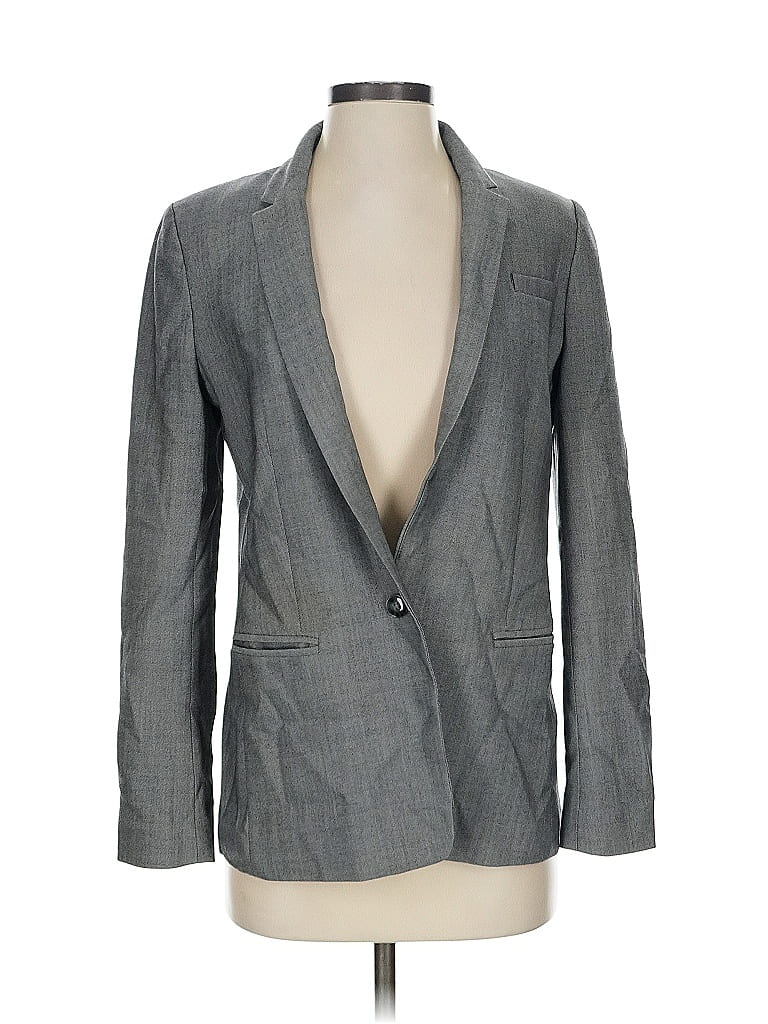 Pre-owned Banana Republic Wool Blazer Jacket In Gray