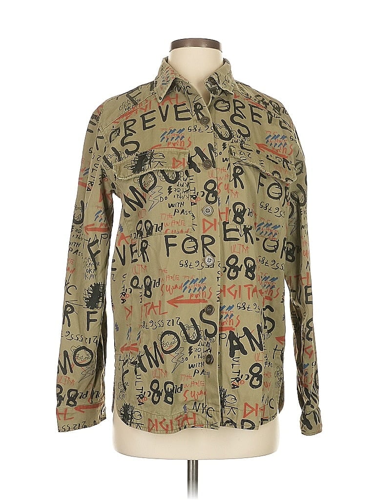 Pre-owned Forever 21 Jacket In Gold