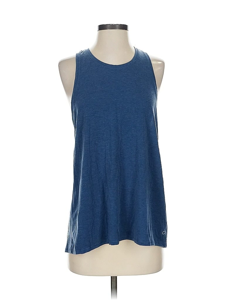 Pre-owned Gap Fit Tank Top Blue Halter Neckline Tops