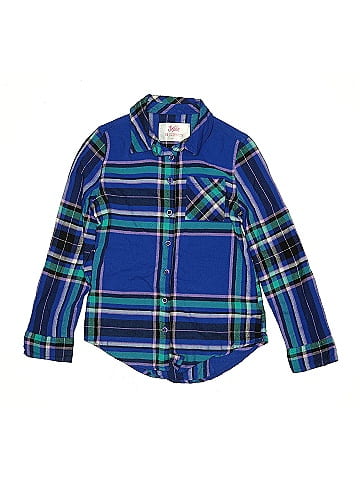 Justice Long Sleeve Button-Down Shirt (view 1)