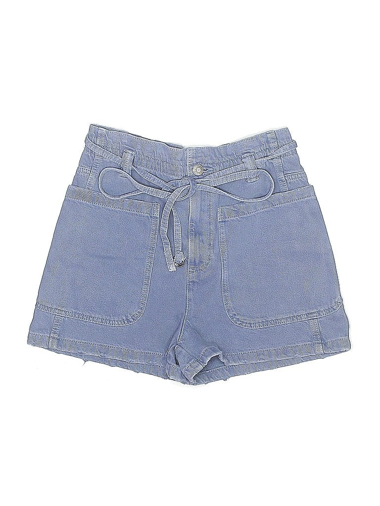 Pre-owned Zara Denim Shorts In Blue