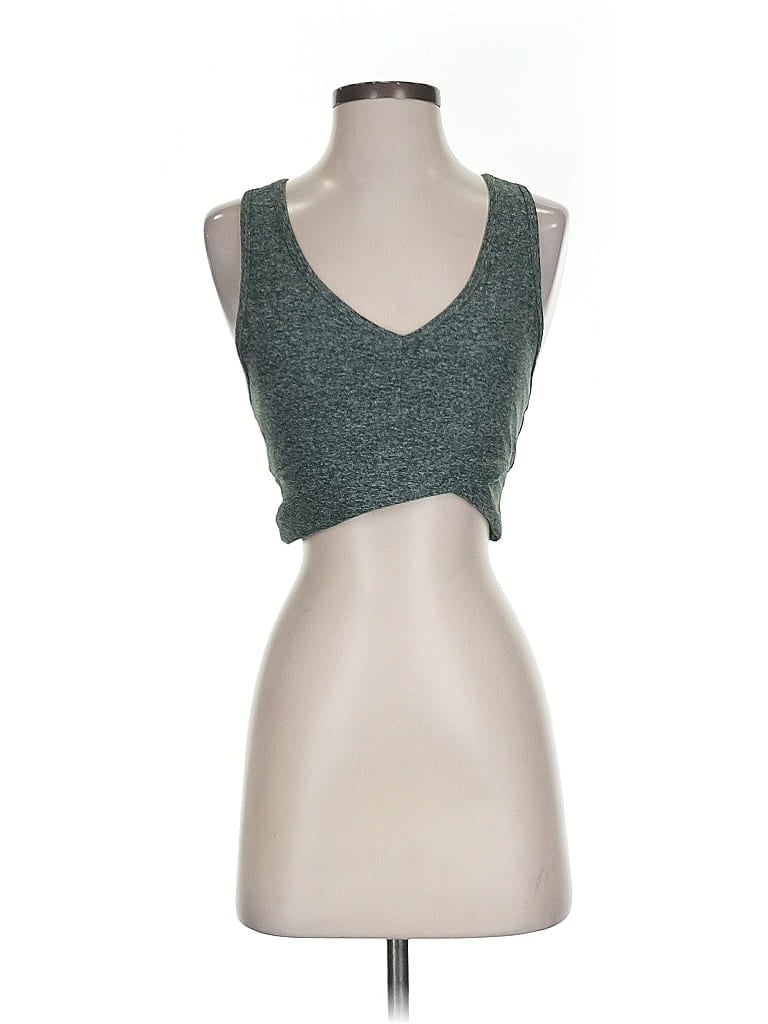 Click to view more detailed imagery on our partner's website Pre-owned Zella Tank Top Green Strapless Neckline Tops
