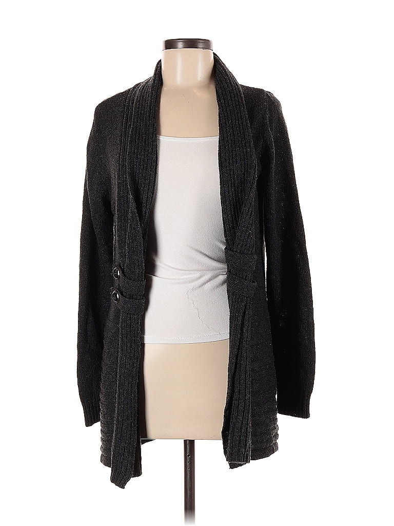 Pre-owned Ab Studio Cardigan Sweater In Black