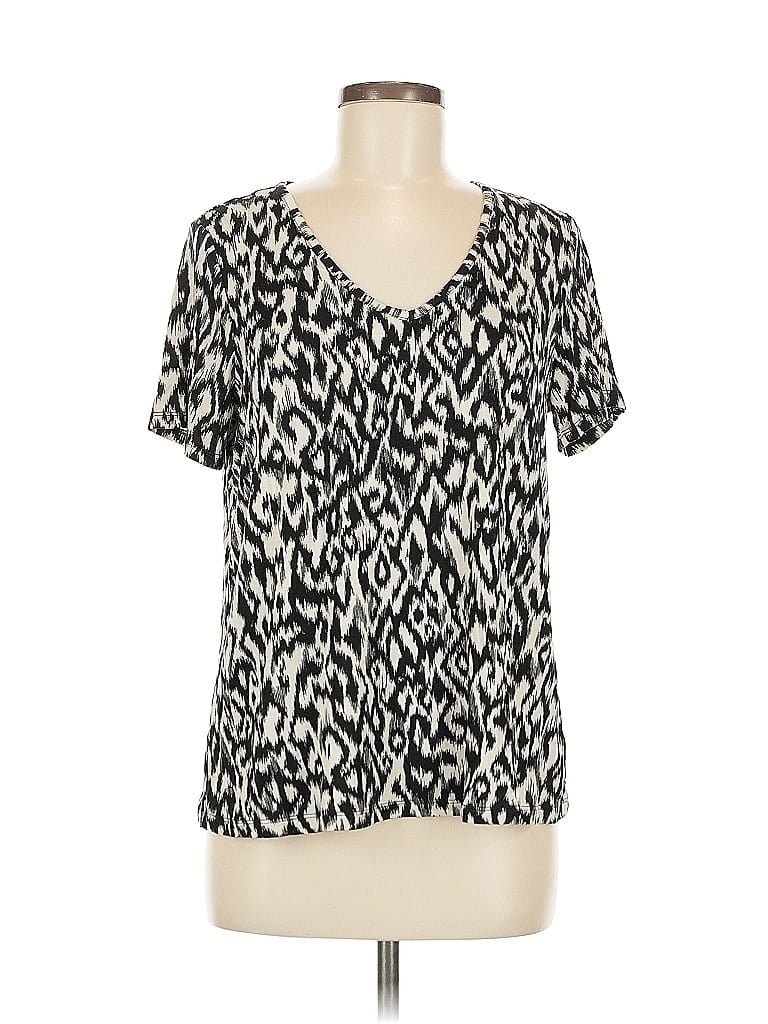 Pre-owned Old Navy Short Sleeve Blouse In White