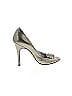 Luciano Padovan Metallic Silver Green Heels Size EU 38 - photo 1