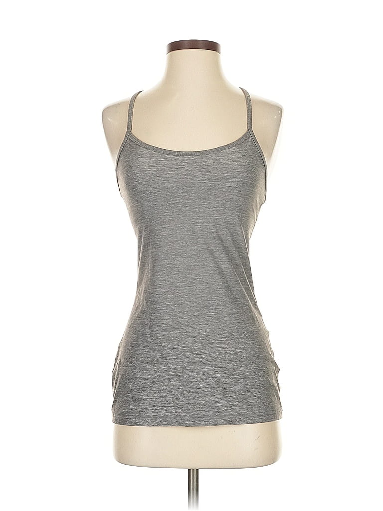 LULULEMON ATHLETICA Pre-owned Tank Top Gray Halter Neckline Tops