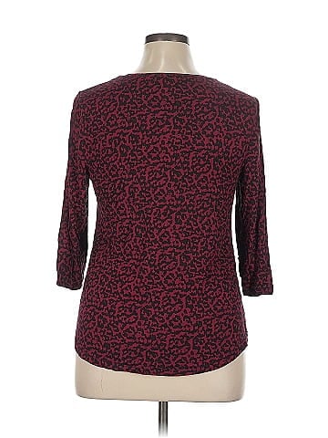 JM Collection 3/4 Sleeve Top (view 2)