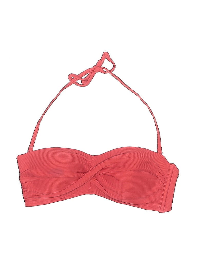 Pre-owned Kona Sol Swimsuit Top Red Swimwear