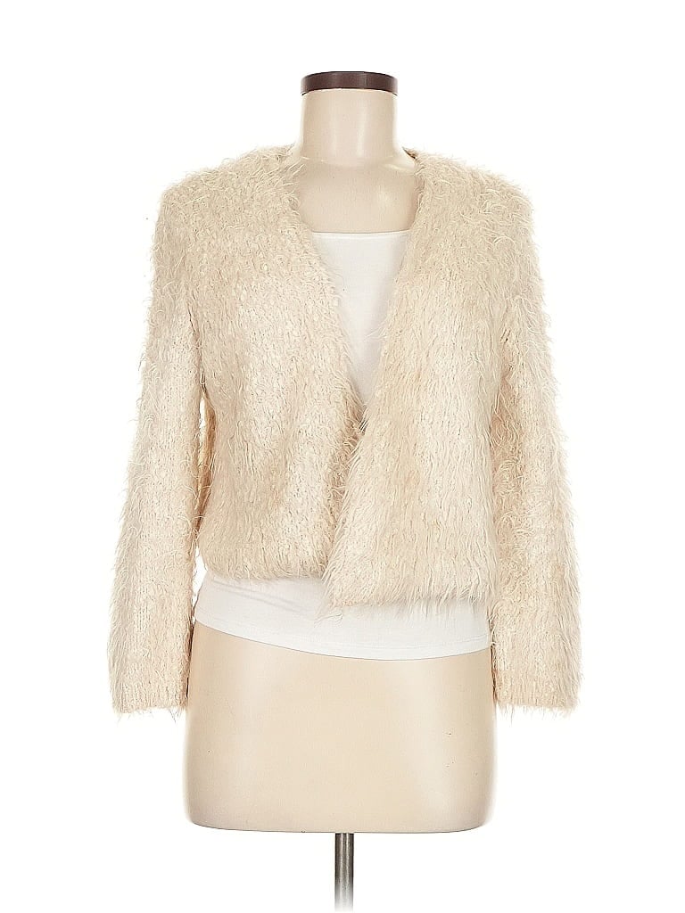 Pre-owned Unbranded Cardigan Sweater In White