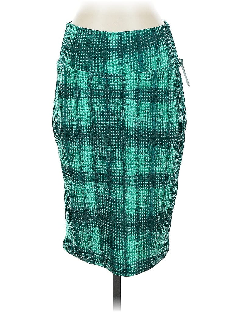 Pre-owned Lularoe Casual Skirt In Green