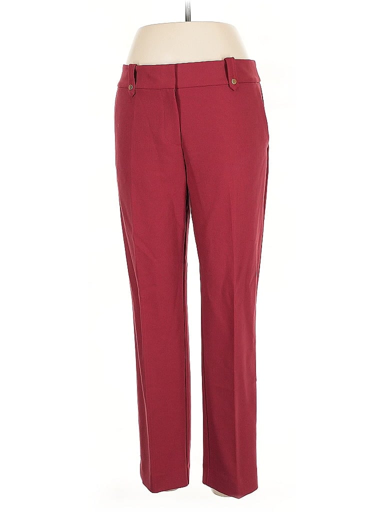 Pre-owned Ann Taylor Loft Dress Pants In Burgundy