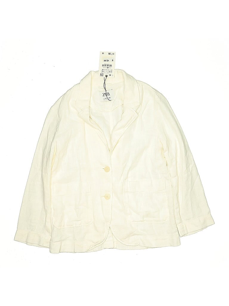 Pre-owned Zara Kids' Jacket In White