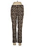 Ellen Tracy Animal Print Brown Casual Pants Size 10 - photo 1