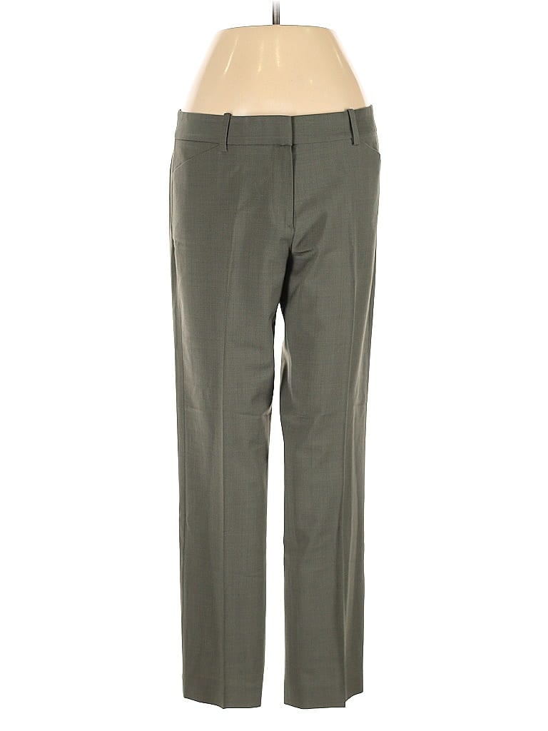 Pre-owned Theory Wool Pants In Gray