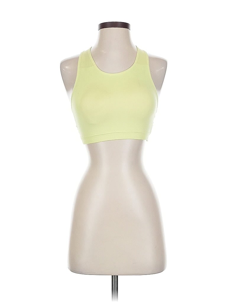 Pre-owned Unbranded Tank Top Yellow Halter Neckline Tops