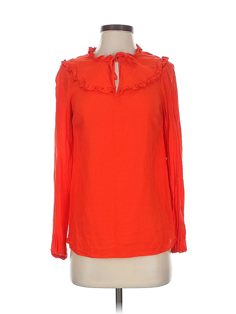 Click to view more detailed imagery on our partner's website Pre-owned Boden Long Sleeve Blouse In Red