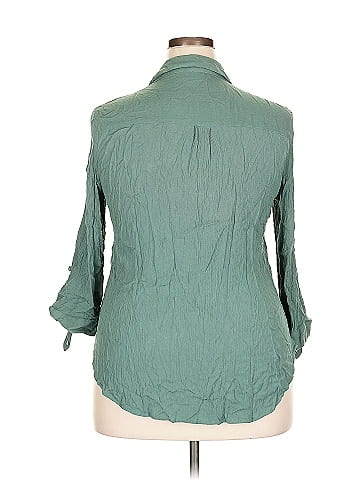 Fortune + Ivy 3/4 Sleeve Button-Down Shirt (view 2)