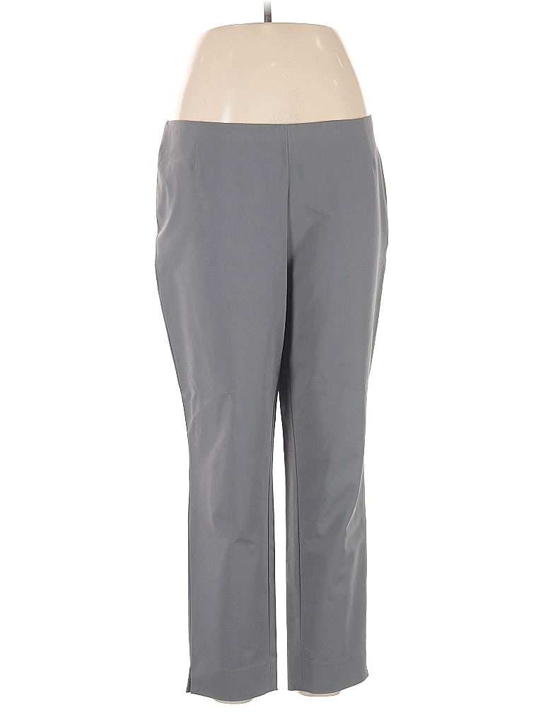 Pre-owned Lafayette 148 Active Pants In Gray