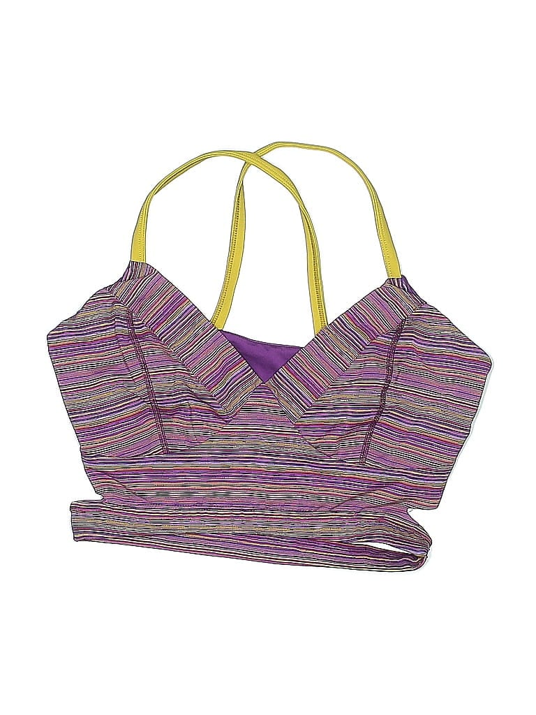 Pre-owned Glyder Swimsuit Top Purple Swimwear
