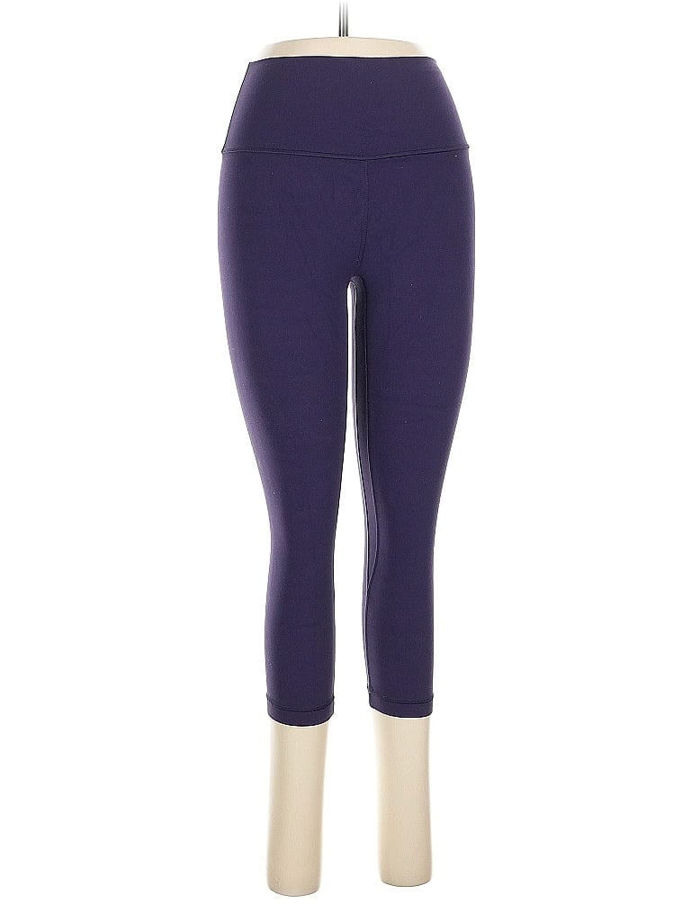 Pre-owned Lululemon Athletica Active Pants In Purple