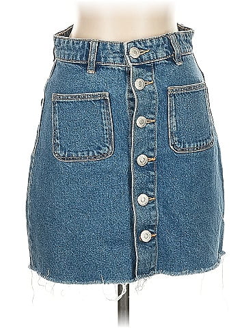 Zara Denim Skirt (view 1)