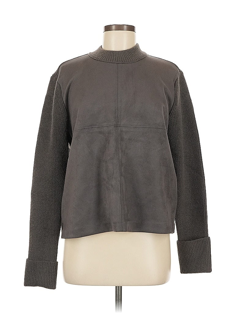 Pre-owned Ann Taylor Cardigan Sweater In Gray