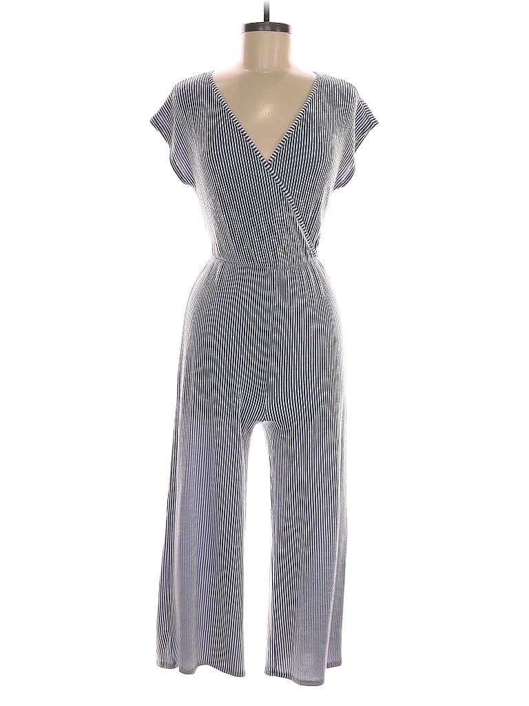 Pre-owned Caution To The Wind Jumpsuit In Blue