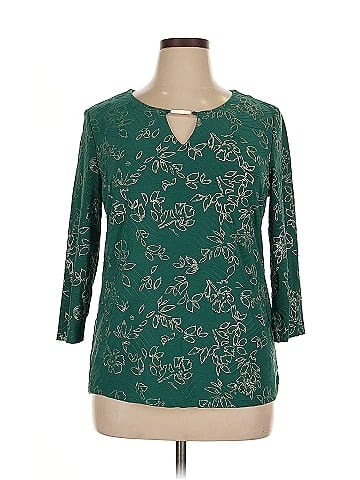 JM Collection 3/4 Sleeve Top (view 1)