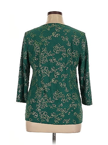 JM Collection 3/4 Sleeve Top (view 2)