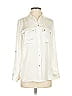 DKNY Ivory Long Sleeve Button-Down Shirt Size XS - photo 1