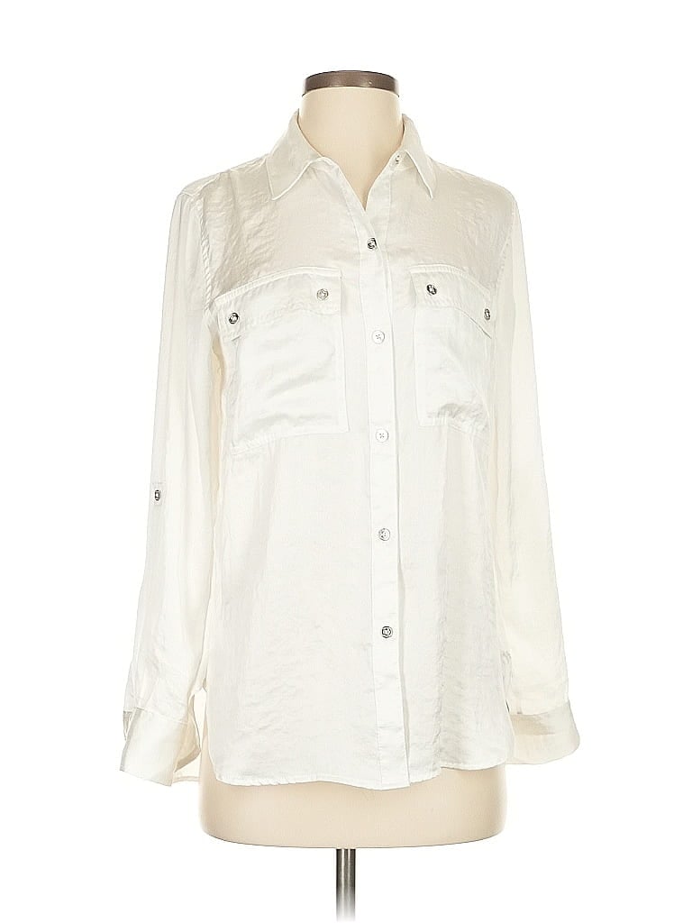 Click to view more detailed imagery on our partner's website Pre-owned Dkny Long Sleeve Button Down Shirt In White