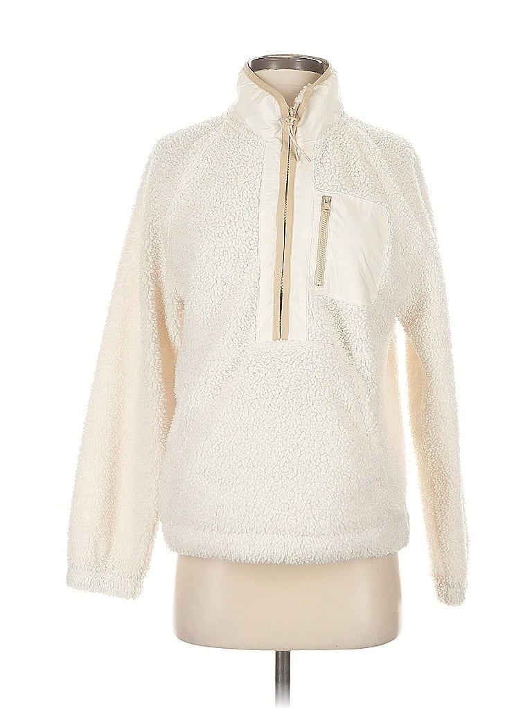 Pre-owned Lou & Grey Pullover Sweater In White