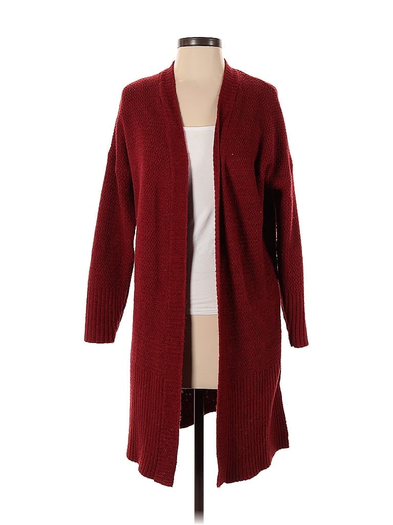 WILD FABLE Pre-owned Cardigan Sweater In Burgundy