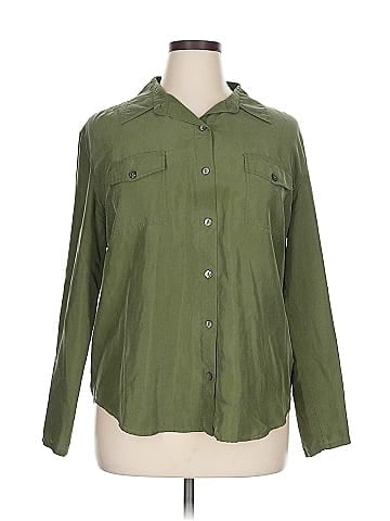 Chico's Design Long Sleeve Silk Top (view 1)