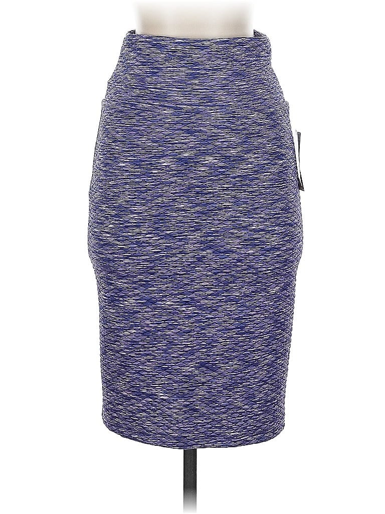Pre-owned Lularoe Casual Skirt In Blue