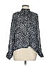 Bella Dahl 100% Rayon Animal Print Gray Long Sleeve Blouse Size M - photo 1